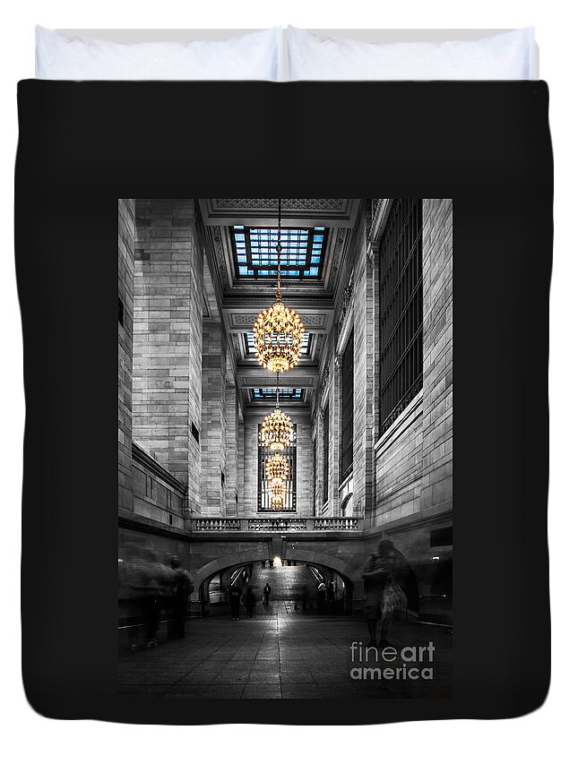 Nyc Duvet Cover featuring the photograph Grand Central Station III ck by Hannes Cmarits