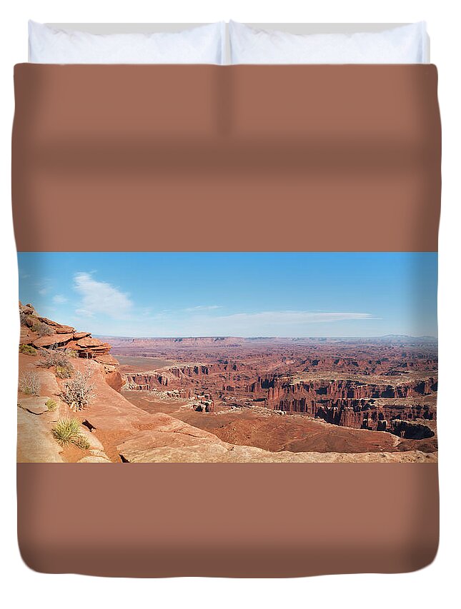 Scenics Duvet Cover featuring the photograph Grand View Point, Canyonlands, Moab by Fotomonkee