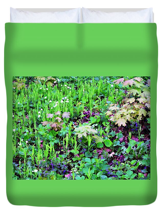 Grass Duvet Cover featuring the photograph Grass Kingdom by Oleg Zavarzin