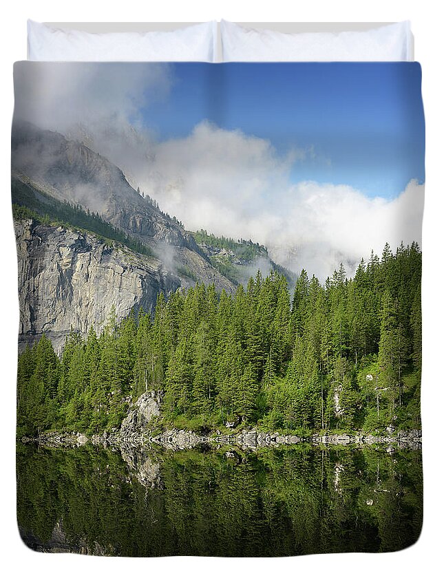 Tranquility Duvet Cover featuring the photograph Gravity Zero by Philippe Sainte-laudy Photography