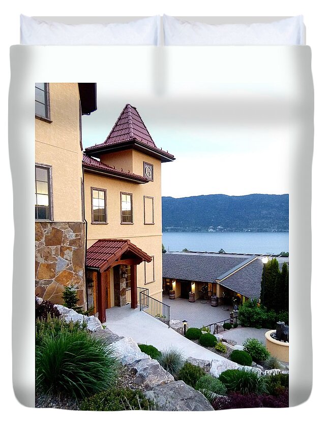 Gray Monk Winery Duvet Cover featuring the photograph Gray Monk Winery by Will Borden