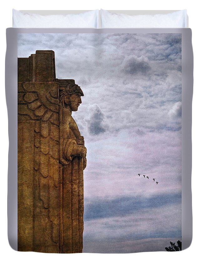 Guardian Of Hope Duvet Cover featuring the photograph Guardian Of Hope by Dale Kincaid