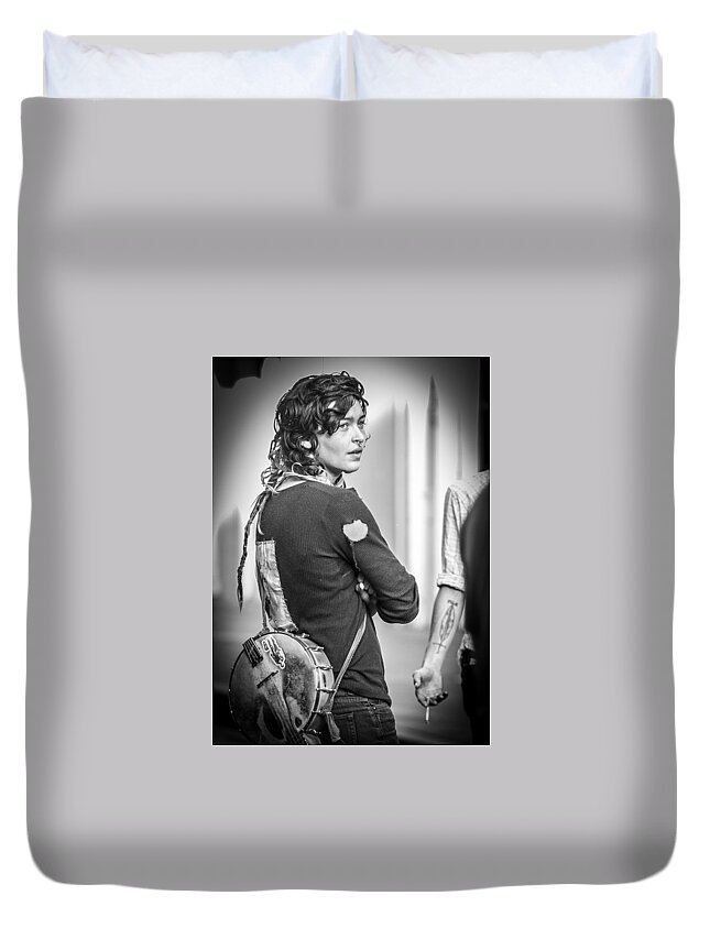 Gypsy Duvet Cover featuring the photograph Gypsy Girl by David Downs
