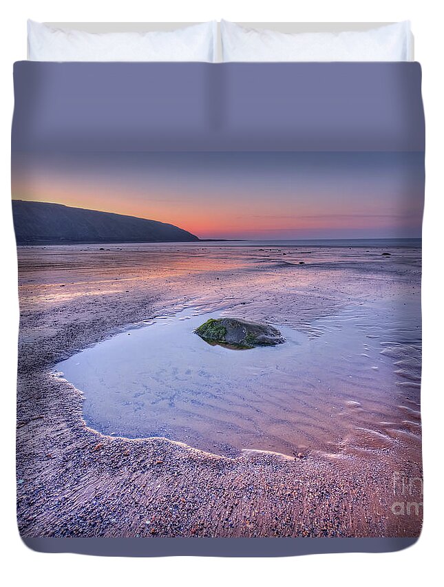 Filey Duvet Cover featuring the photograph Half Past Yesterday by Evelina Kremsdorf