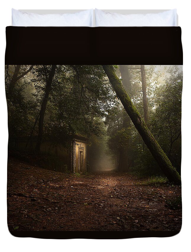Nature Duvet Cover featuring the photograph Hansel and Gretel by Jorge Maia