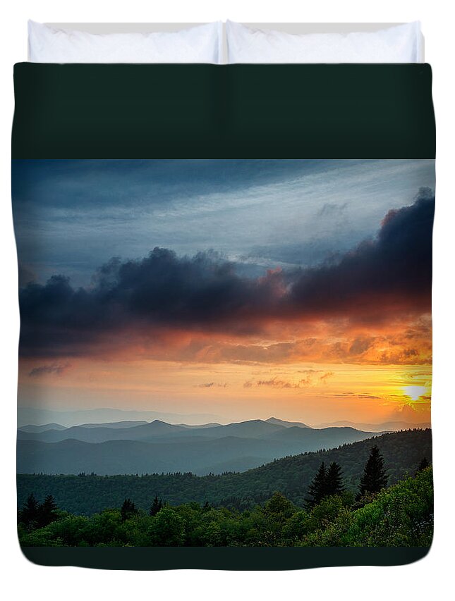 Asheville Duvet Cover featuring the photograph Happens Every Day by Joye Ardyn Durham
