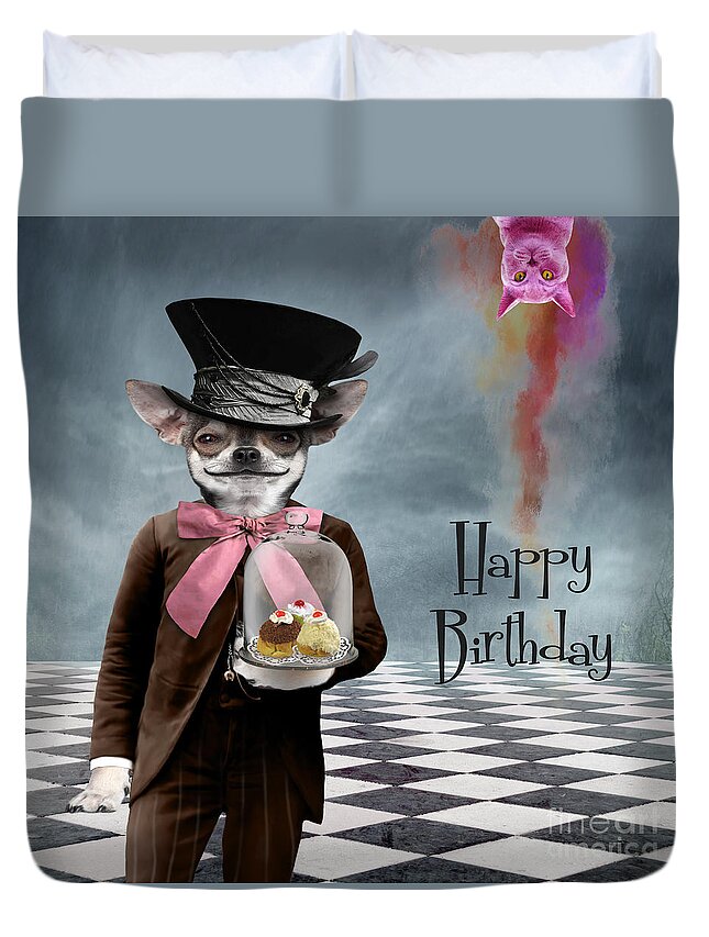 Animal Duvet Cover featuring the photograph Happy Birthday by Juli Scalzi