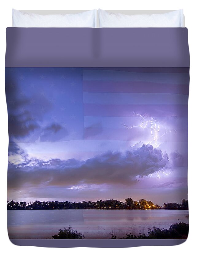 Fourth Of July Duvet Cover featuring the photograph Happy Independence Day by James BO Insogna