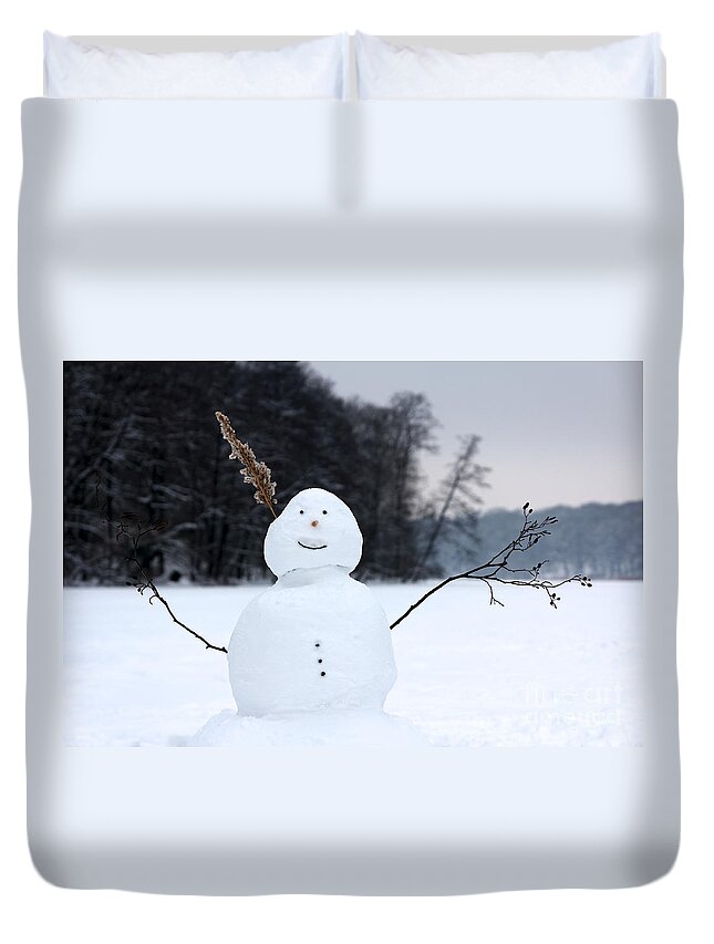 Happy Snowman Duvet Cover For Sale By Jannis Werner