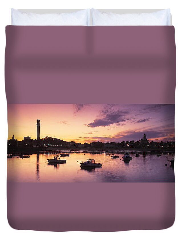Photography Duvet Cover featuring the photograph Harbor Cape Cod Ma by Panoramic Images