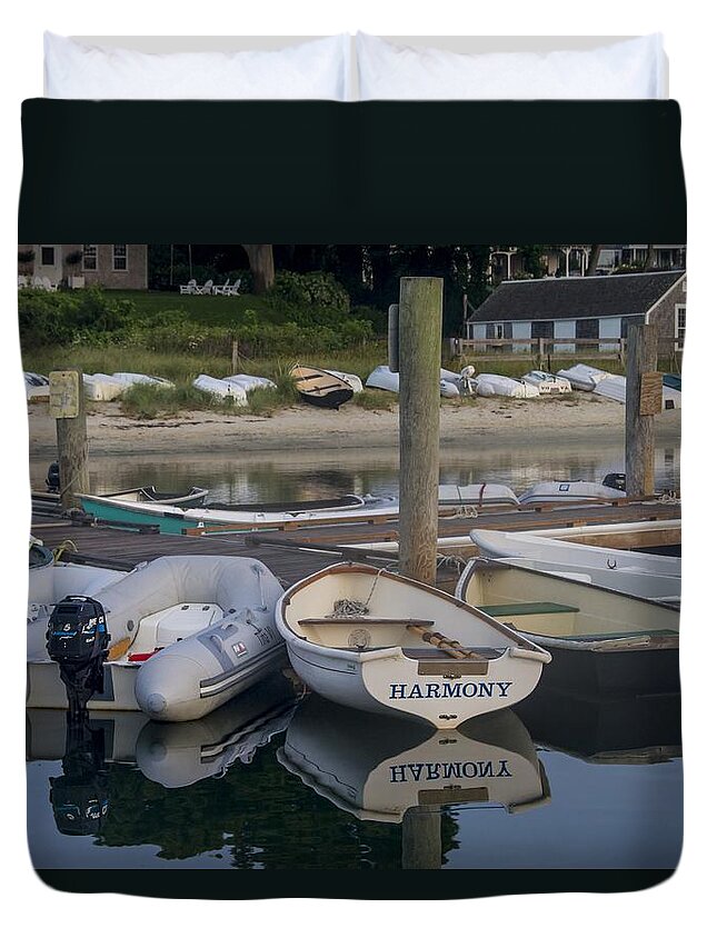 Scenic Duvet Cover featuring the photograph Harmony by Nautical Chartworks