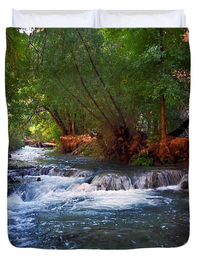 Arizona Duvet Cover featuring the photograph Havasu Creek by Kathy McClure