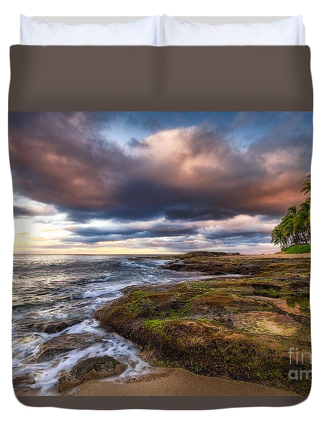 Surf Duvet Cover featuring the photograph Hawaiian Dream by Anthony Michael Bonafede