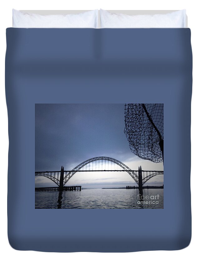 Fishing Duvet Cover featuring the photograph Heading Out by Gwyn Newcombe