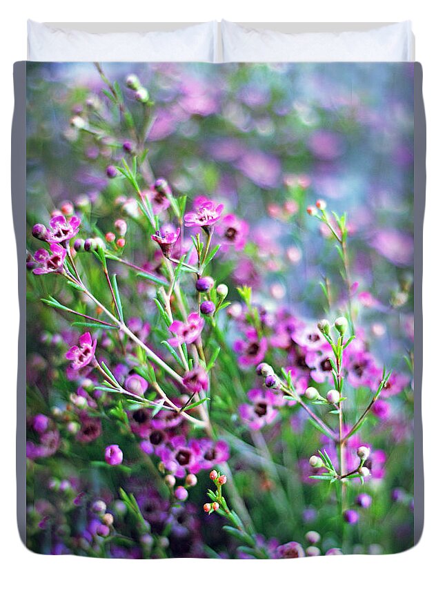 Spring Duvet Cover featuring the photograph Heather by Jessica Jenney