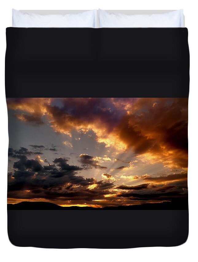 Heavenly Rapture Duvet Cover featuring the photograph Heavenly Rapture by Mike Breau