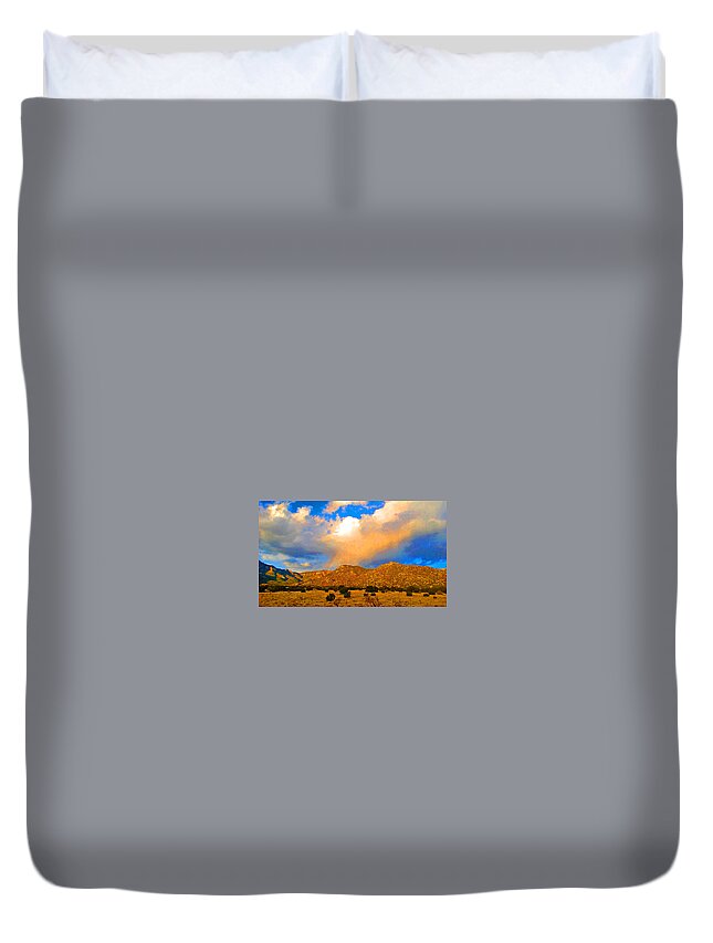 Southwest Duvet Cover featuring the photograph Hidden Rainbow by Claudia Goodell