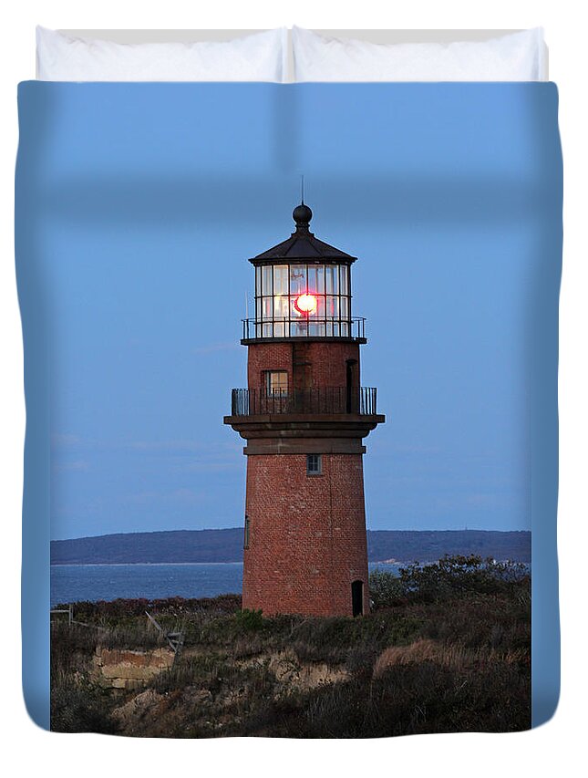 Gay Duvet Cover featuring the photograph Historic Gay Head Light by Juergen Roth