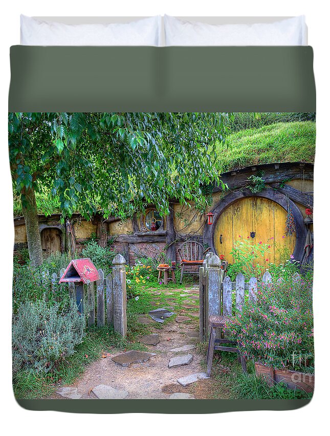 Alexander's Farm Duvet Cover featuring the photograph Hobbit Hole 2 by Sue Karski