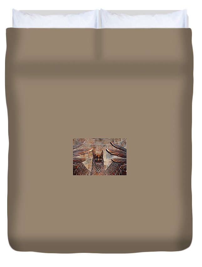 Orlando Duvet Cover featuring the photograph Hogwarts Hippogriff Guardian by David Nicholls