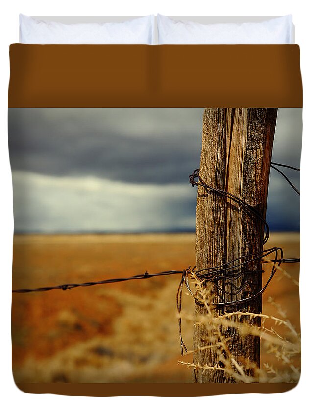 Country Duvet Cover featuring the photograph Hold Back The Storm by Mark Ross