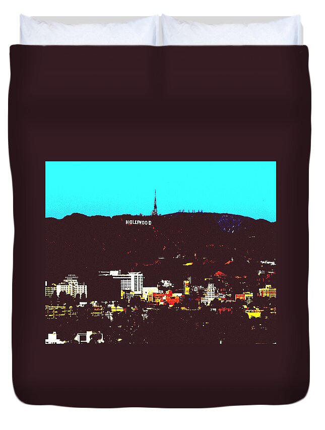 Hollywood Duvet Cover featuring the photograph Hollywood by Gia Marie Houck