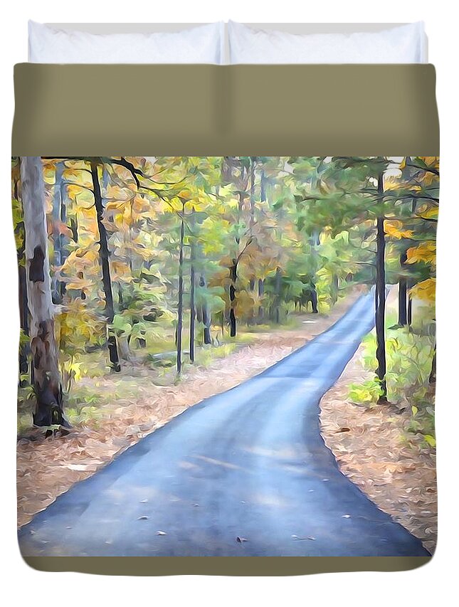 Forest Duvet Cover featuring the photograph Home Sweet Home 2 by Norma Brock