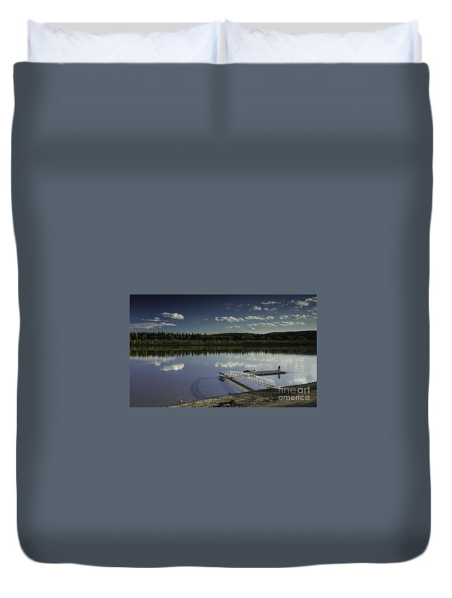  Duvet Cover featuring the photograph Hope River by Cooper Ross