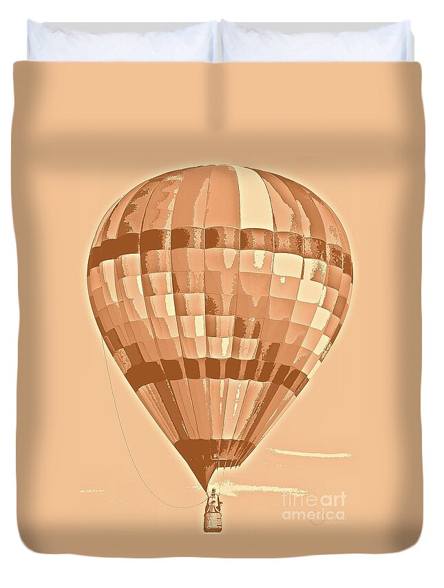 Hot Air Balloon Duvet Cover featuring the photograph Hot Air #8 by Robert ONeil