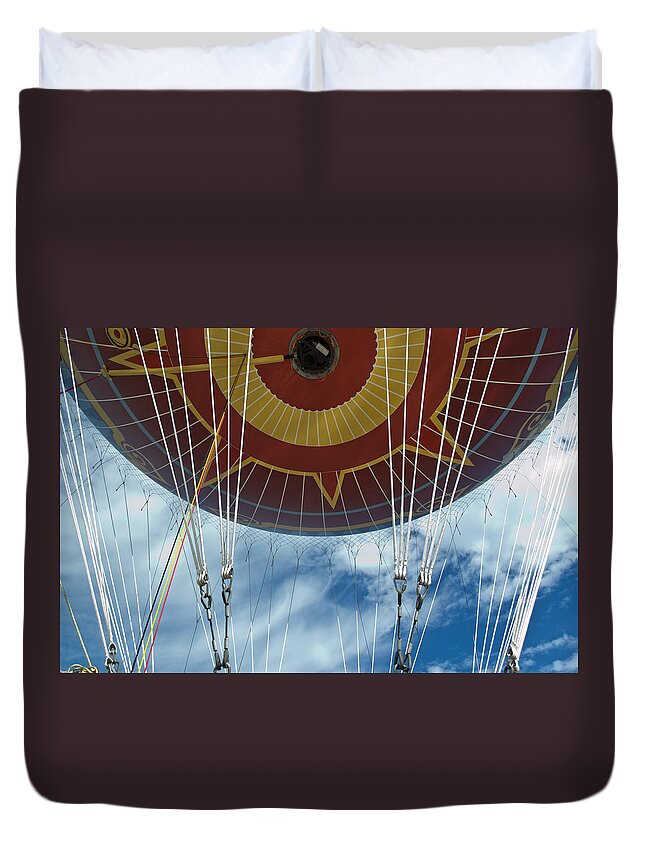 Hot Air Balloon Duvet Cover featuring the photograph Hot Air Baloon by Jatin Thakkar