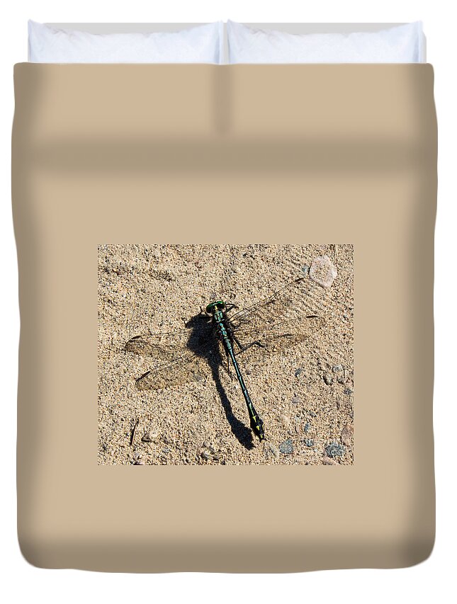 Dragonfly Duvet Cover featuring the photograph I Can See Through Your Wings by Barbara McMahon