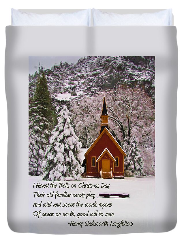 Yosemite Duvet Cover featuring the photograph I Heard the Bells by Heidi Smith