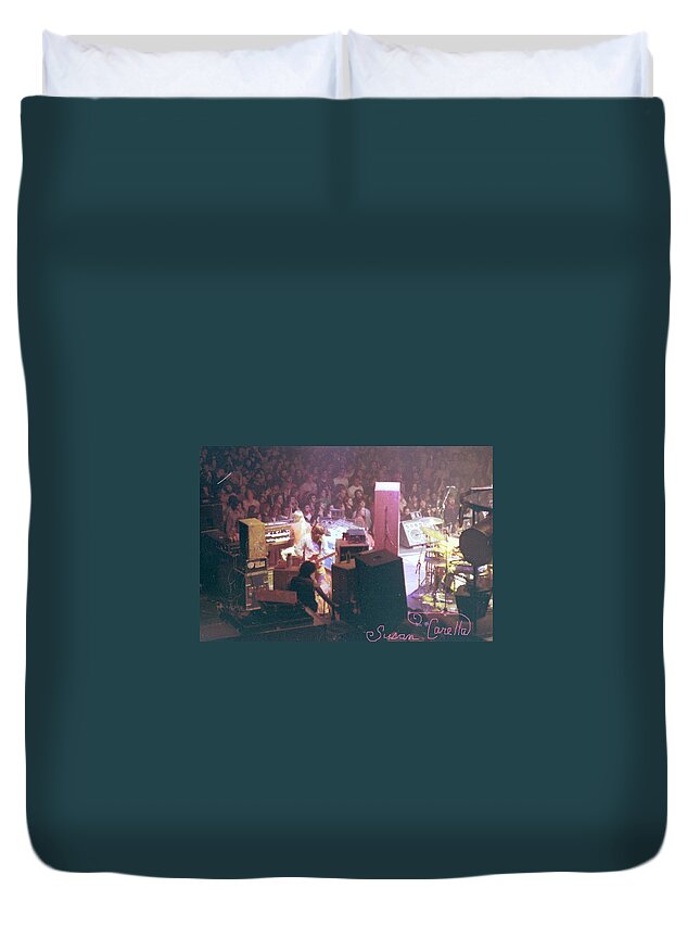 The Dead Duvet Cover featuring the photograph I Was All Night Running by Susan Carella