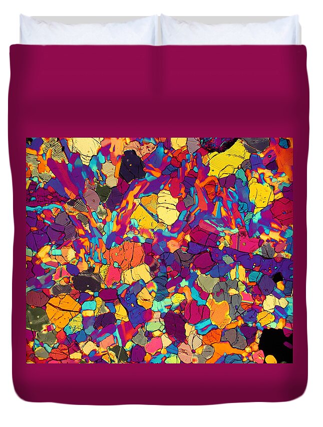 Meteorites Duvet Cover featuring the photograph Color Coded by Hodges Jeffery