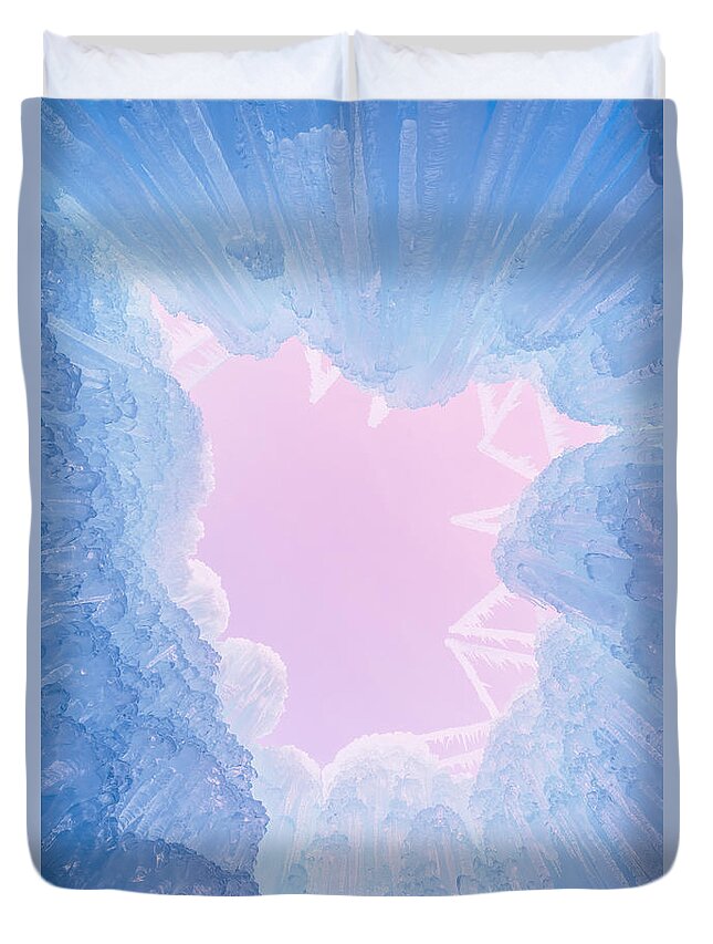 Ice Duvet Cover featuring the photograph Ice by Chad Dutson