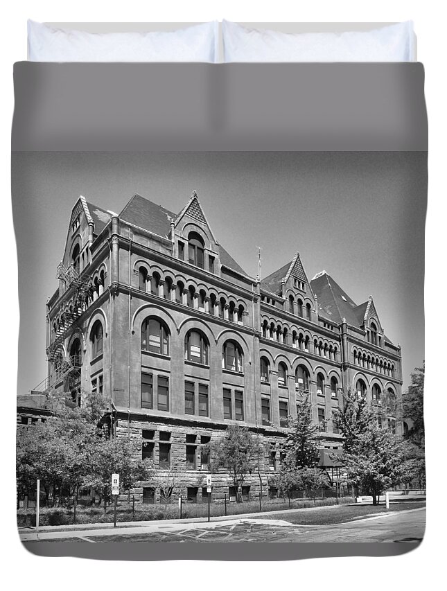 Illinois Institute Of Technology Duvet Cover featuring the photograph Illinois Institute of Technology by Georgia Clare