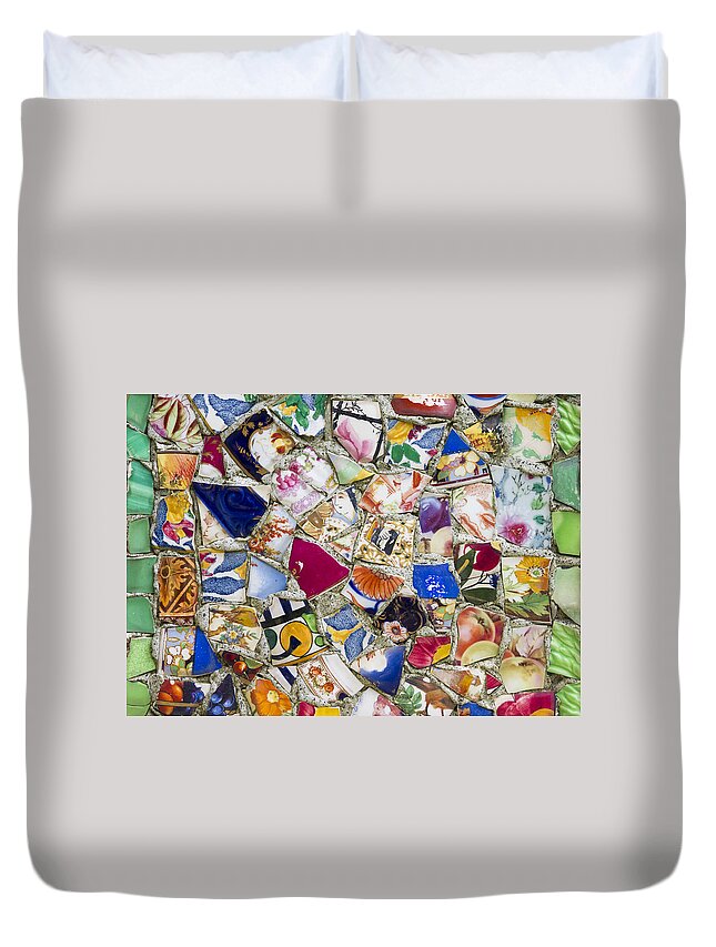 Guernsey Duvet Cover featuring the photograph In pieces by Chris Smith