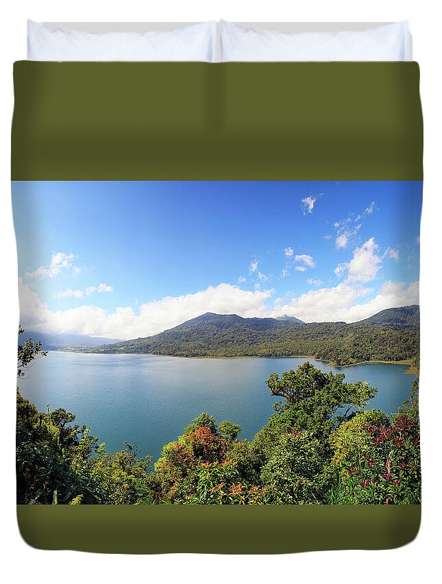 Tranquility Duvet Cover featuring the photograph Indonesia, Bali, Central Mountains by Michele Falzone