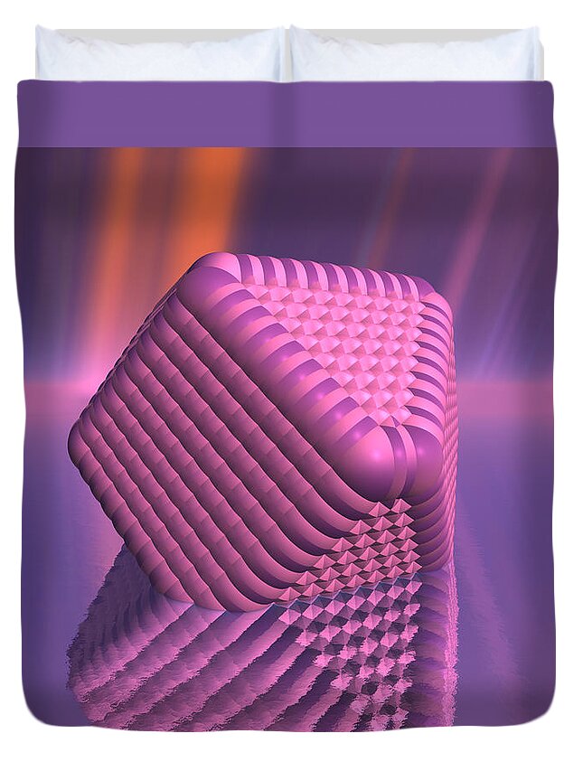 Surreal Duvet Cover featuring the digital art Inflation by Judi Suni Hall