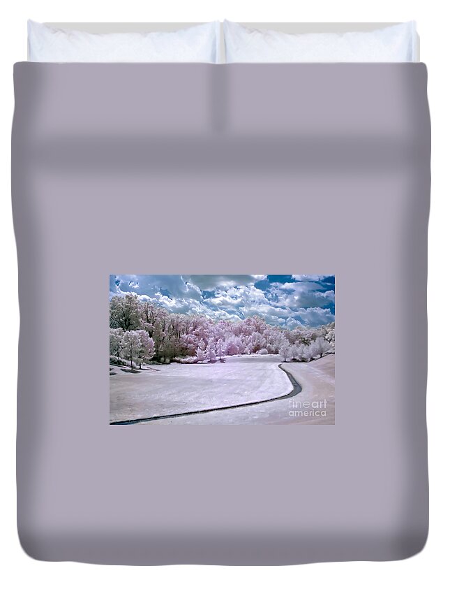 Infrared Duvet Cover featuring the photograph Infrared Meadow by Anthony Sacco