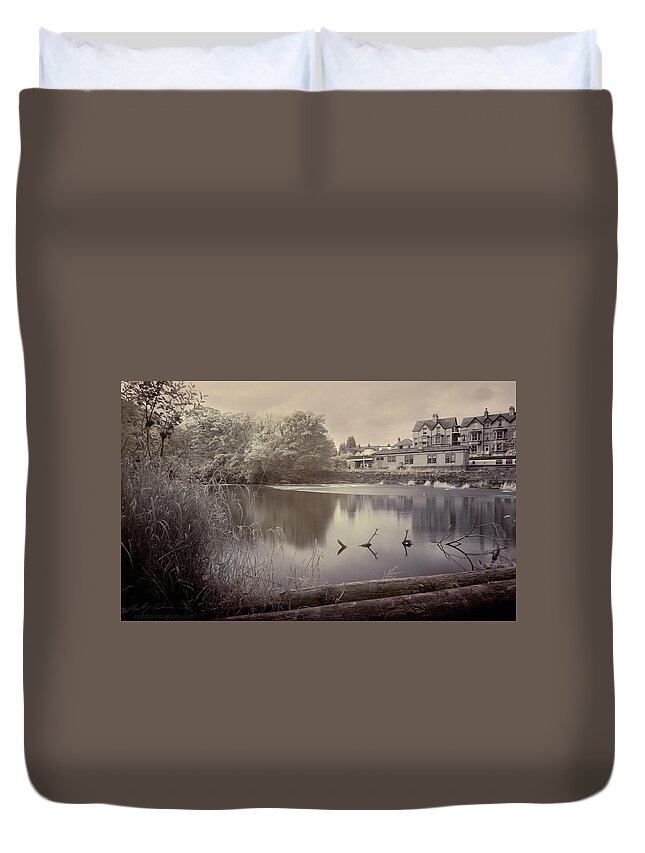  Duvet Cover featuring the photograph Infrared Riverside by B Cash