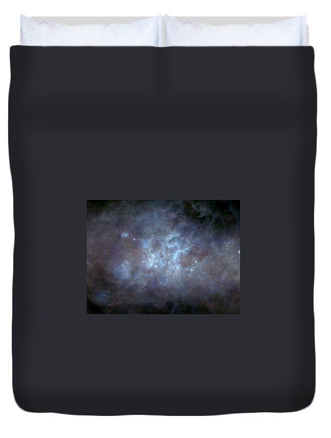 Galaxy Duvet Cover featuring the photograph Infrared View Of Cygnus Constellation by Science Source