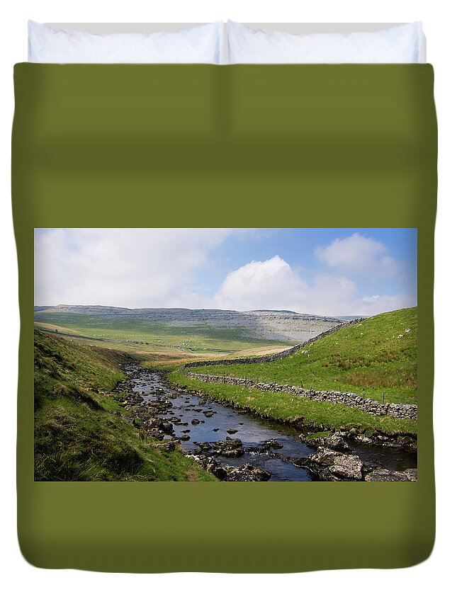 Tranquility Duvet Cover featuring the photograph Ingleton, Yorkshire Dales by Ruth Hornby Photography