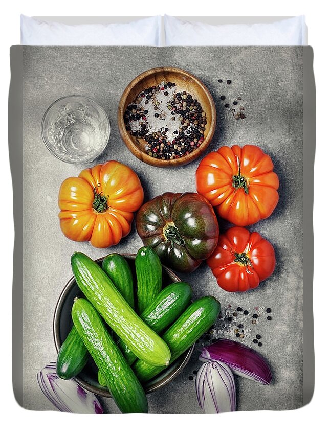 Spice Duvet Cover featuring the photograph Ingredients by Claudia Totir
