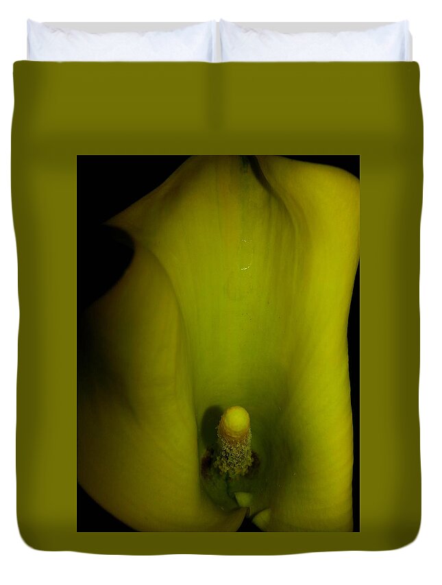 Nature Duvet Cover featuring the photograph Inside A Lily by Fortunate Findings Shirley Dickerson