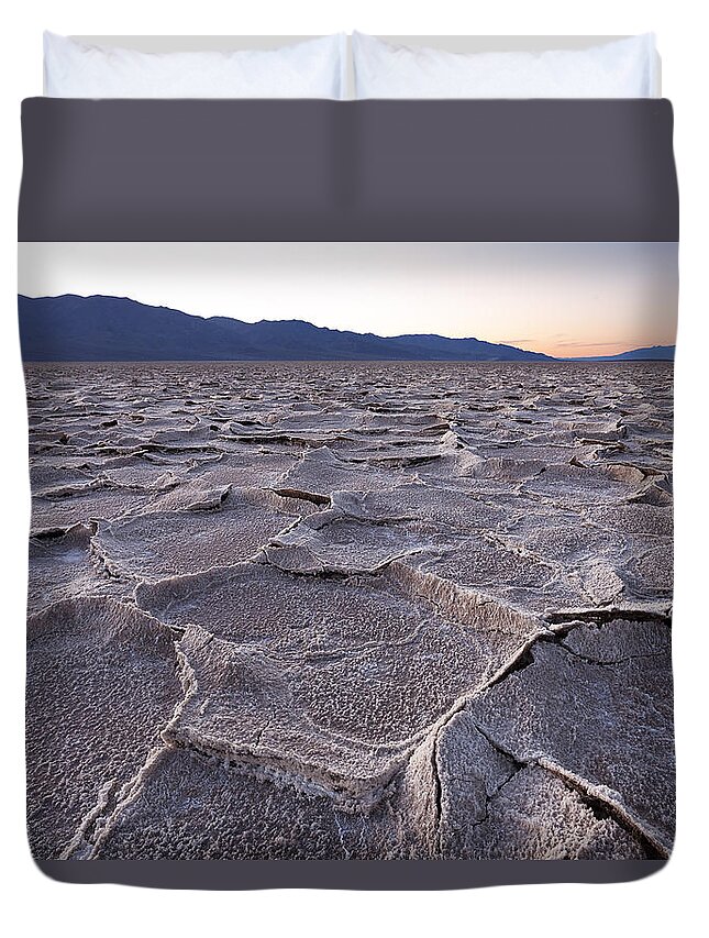 Death Valley Duvet Cover featuring the photograph Inspiring Emptiness II by Dominique Dubied