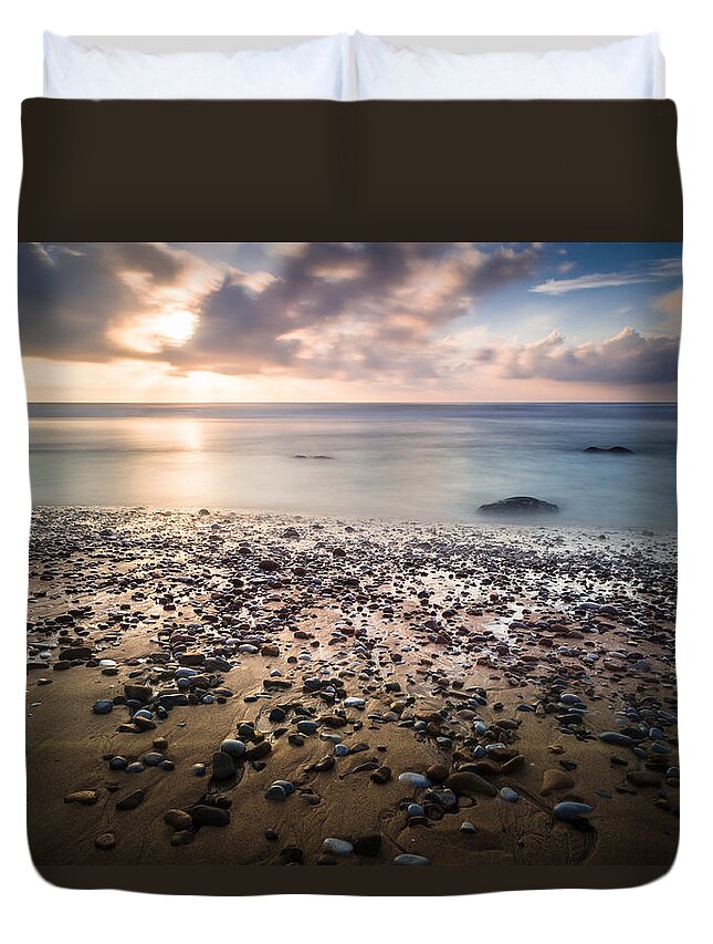 Blue Hour Duvet Cover featuring the photograph Into The Blue V by Marco Oliveira