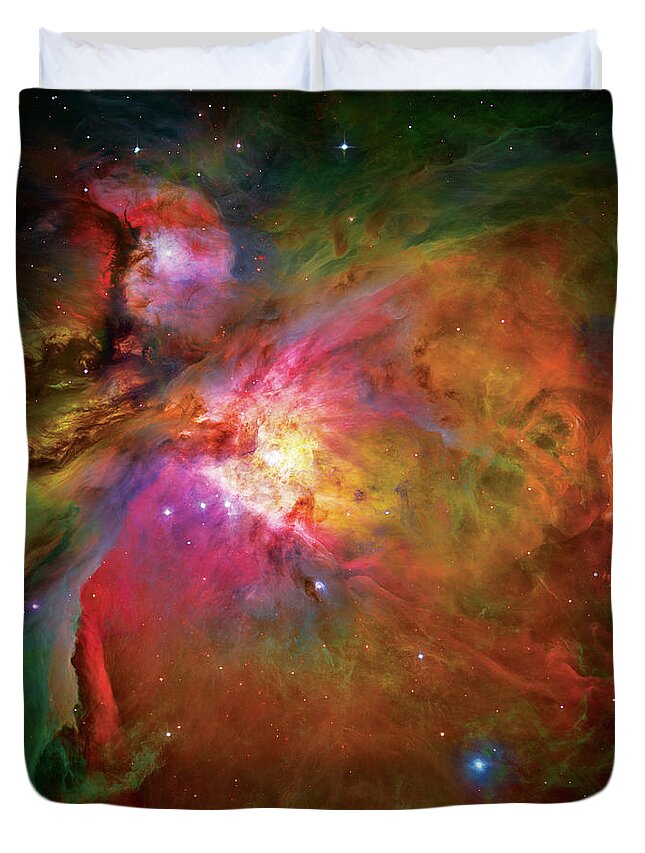 Orion Nebula Duvet Cover featuring the photograph Into the Orion Nebula by Jennifer Rondinelli Reilly - Fine Art Photography