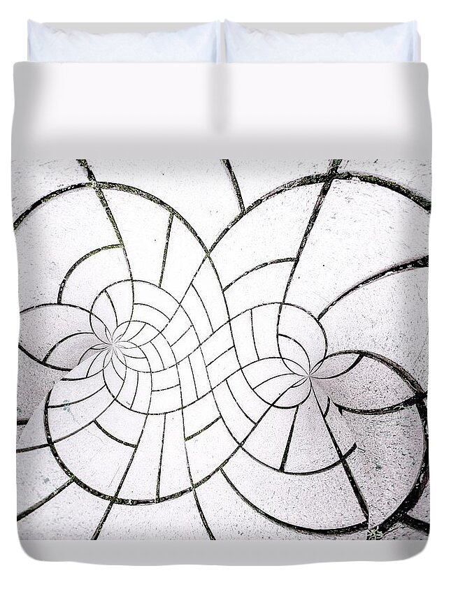White Background Duvet Cover featuring the photograph Intricate Life by Josef F. Stuefer