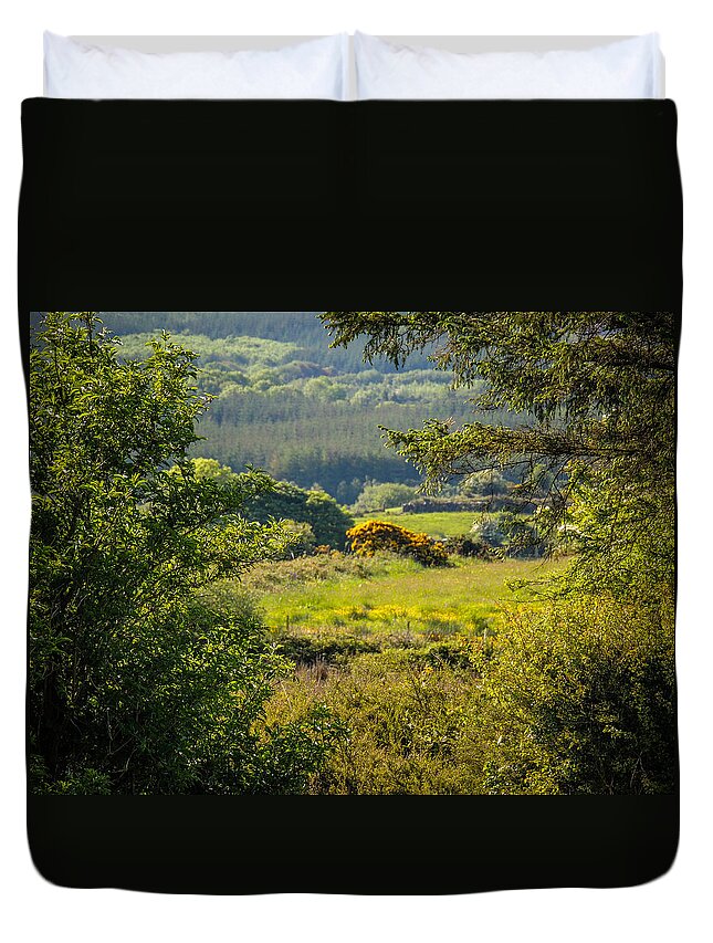 Beautiful Duvet Cover featuring the photograph Irish Countryside in Spring by James Truett